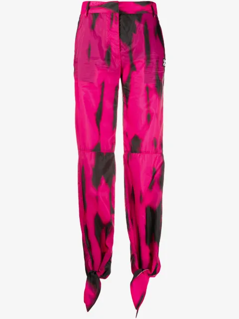 Off-White high-waisted straight-leg trousers