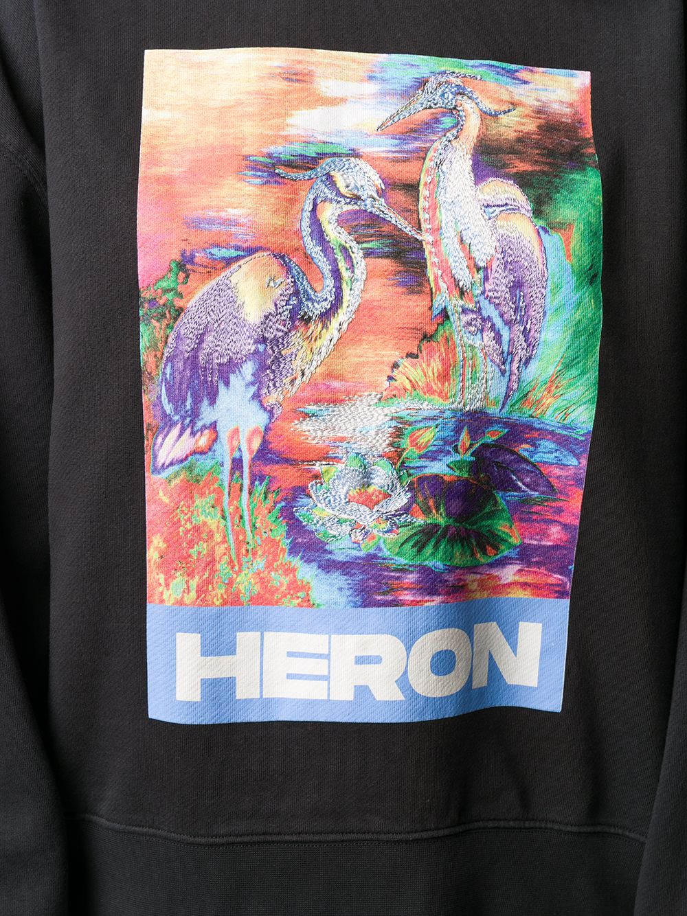 фото Heron preston logo graphic print sweatshirt