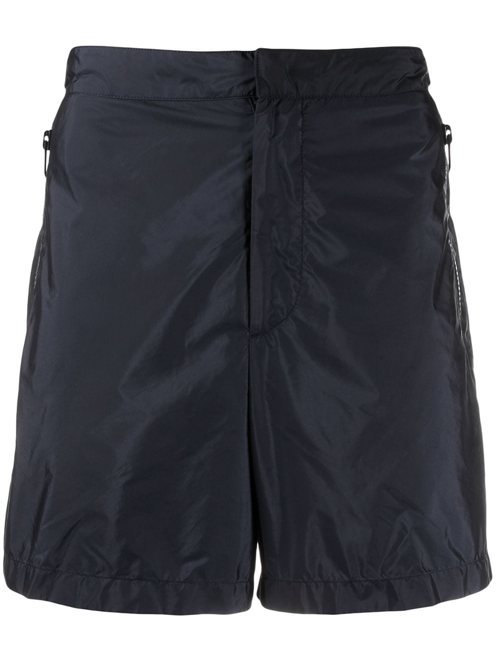 Prada Gabardine Touch Strap Shorts In F0124 Blue