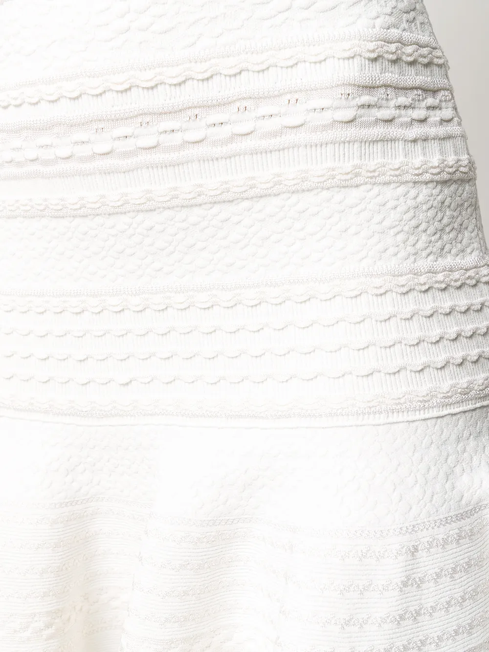 scalloped knitted dress