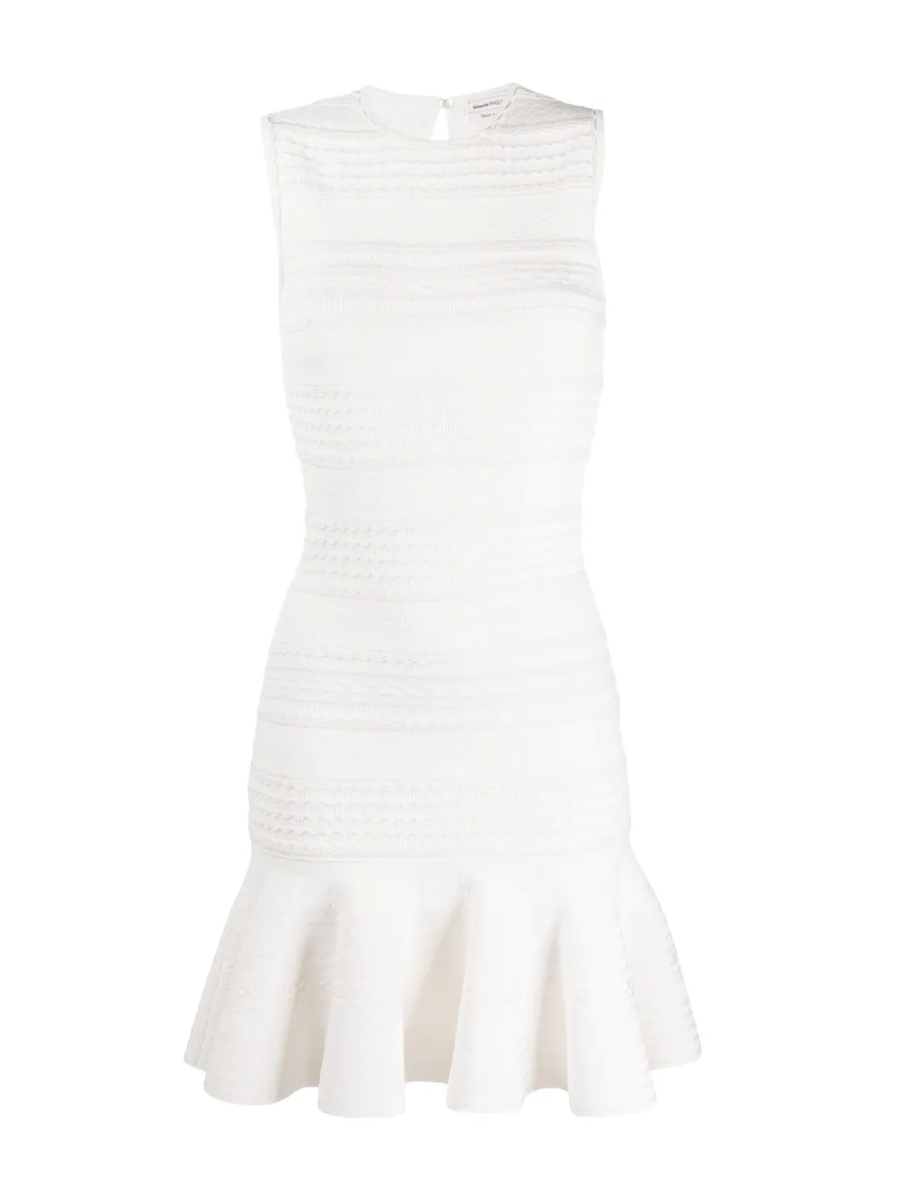 ALEXANDER MCQUEEN SCALLOPED KNITTED DRESS,610719Q1AL314875103