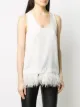 P.A.R.O.S.H. feathered hem tank top