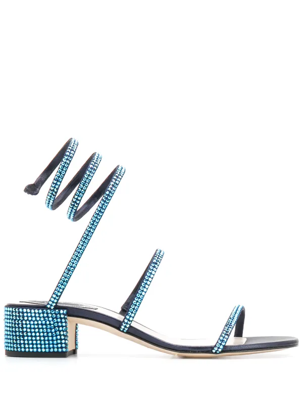 blue open toe sandals