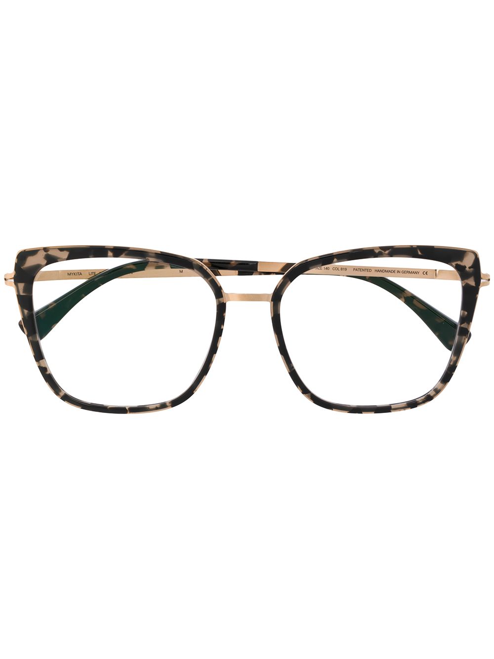 Shop Mykita Cats Eye Glasses In Brown