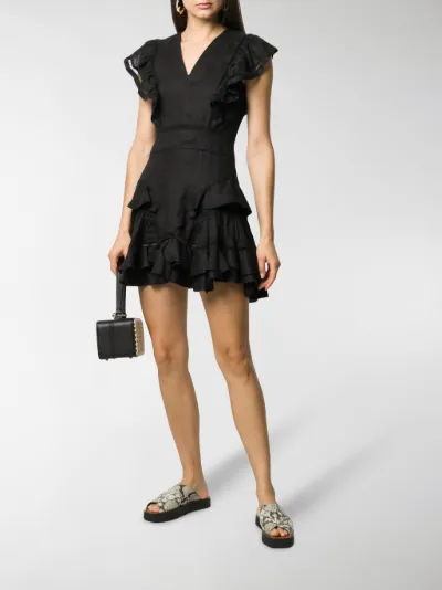 Audrey ruffled mini dress 