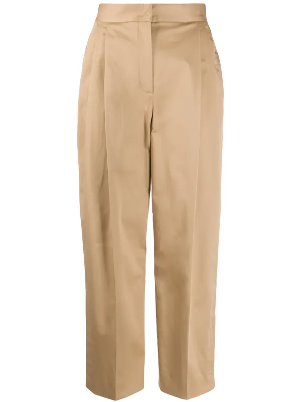 tailored straight leg trousers