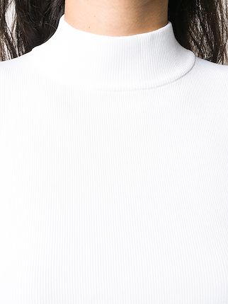 ribbed mock-neck top展示图