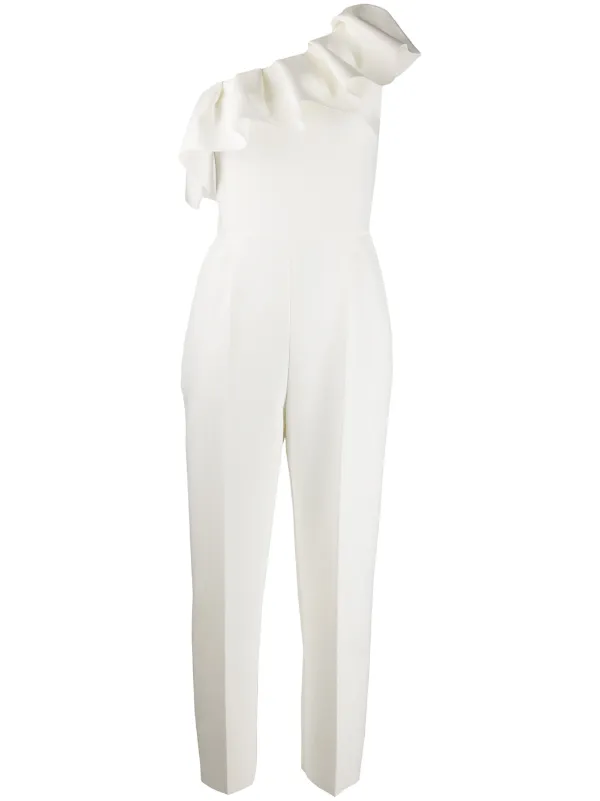 msgm one shoulder jumpsuit