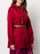 Prada hooded belted parka