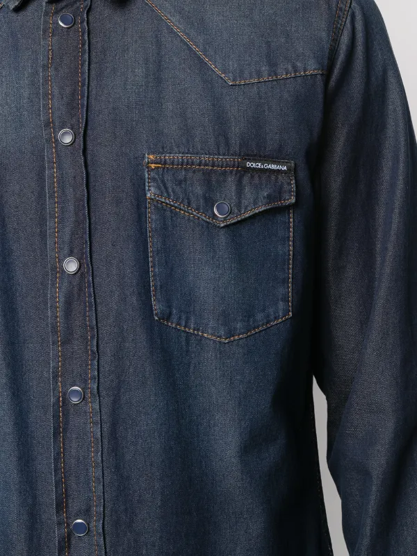 dolce gabbana denim shirt