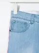 Stella McCartney Kids stripe detail raw hem jeans