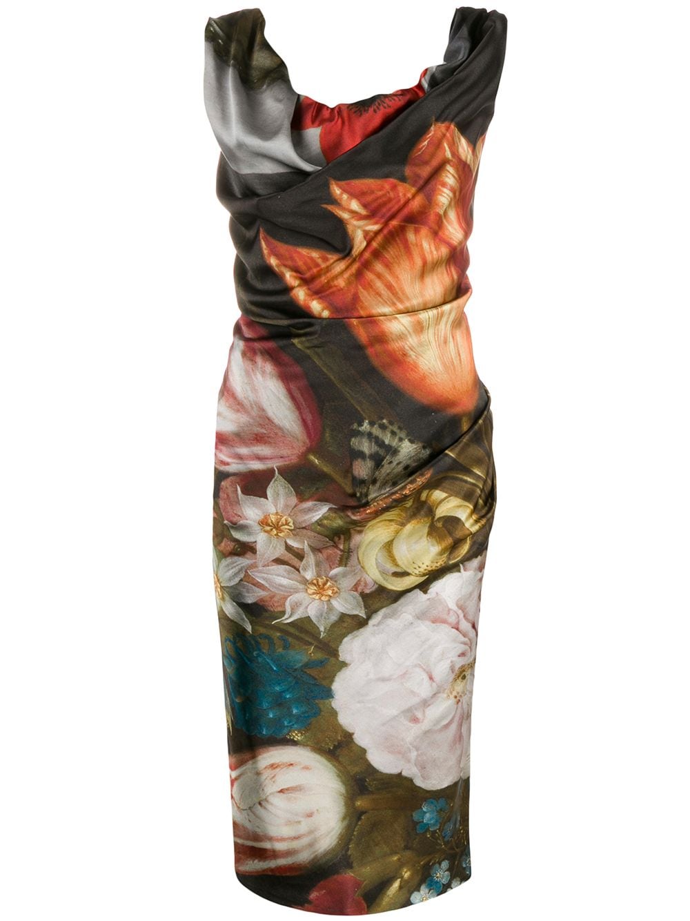 VIVIENNE WESTWOOD GINNIE BOSSCHAERT-PRINT MIDI DRESS