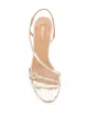 Aquazzura snakeskin-effect strappy mid-heel sandals