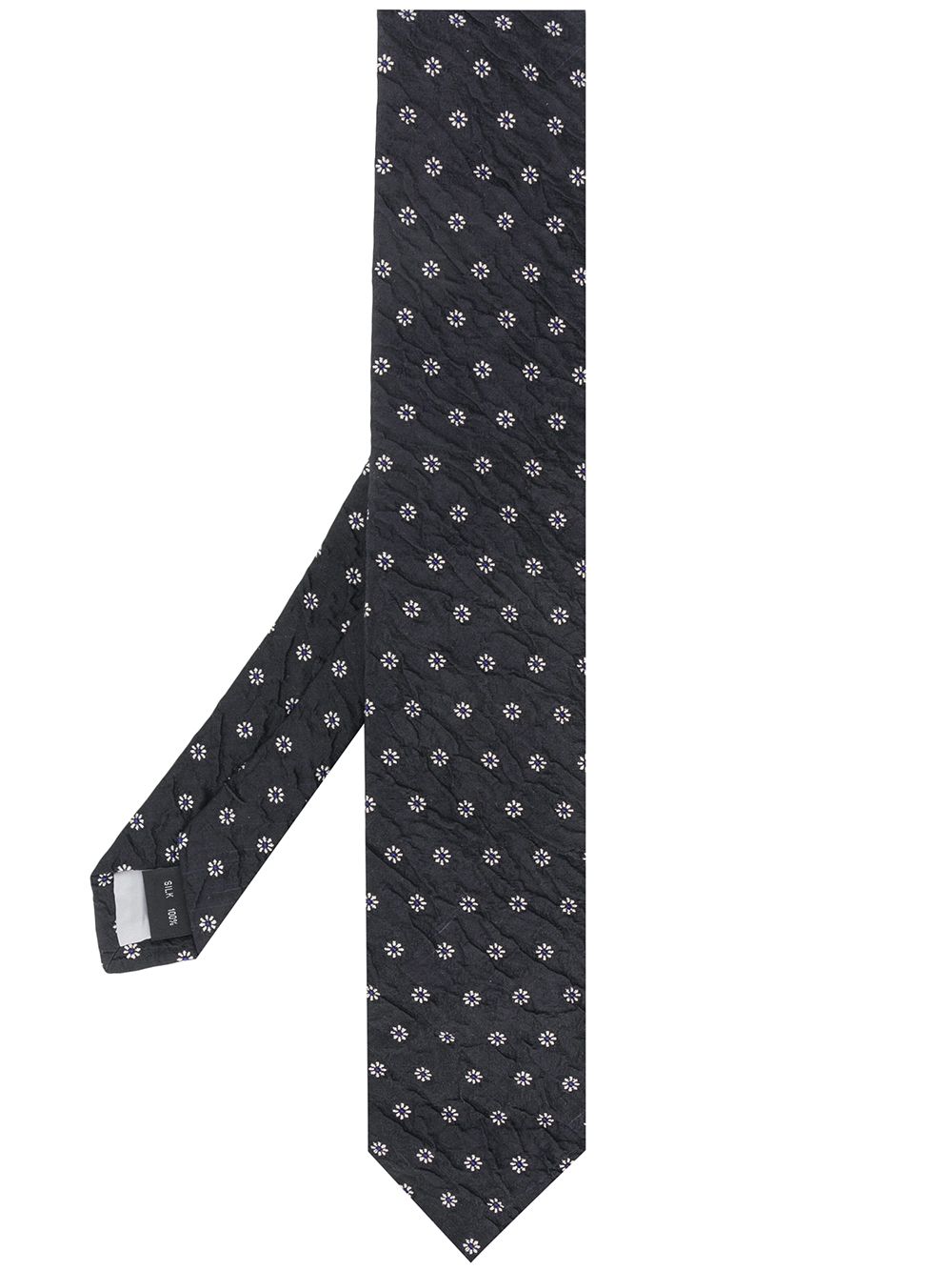 фото Issey miyake men floral-pattern silk tie