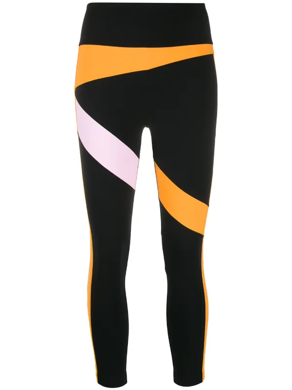 coloured cropped leggings