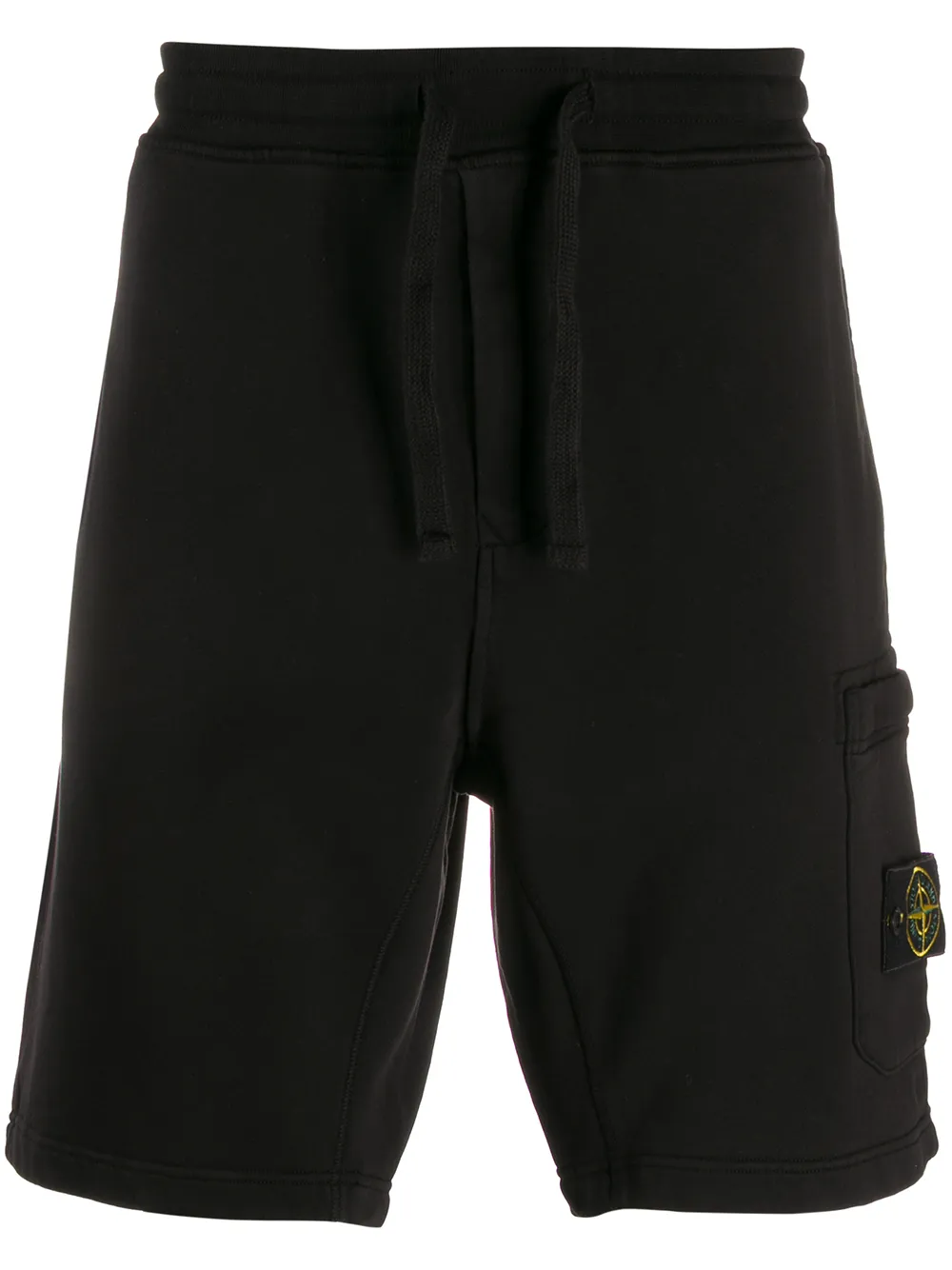 STONE ISLAND ELASTICATED LOGO PATCH SHORTS