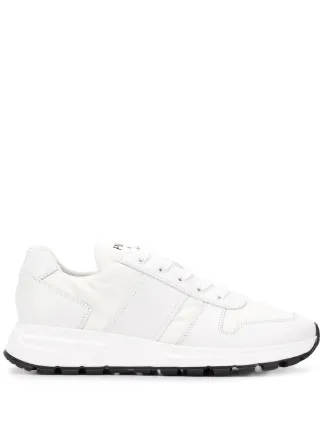 Prada logo detail low top sneakers Clearance