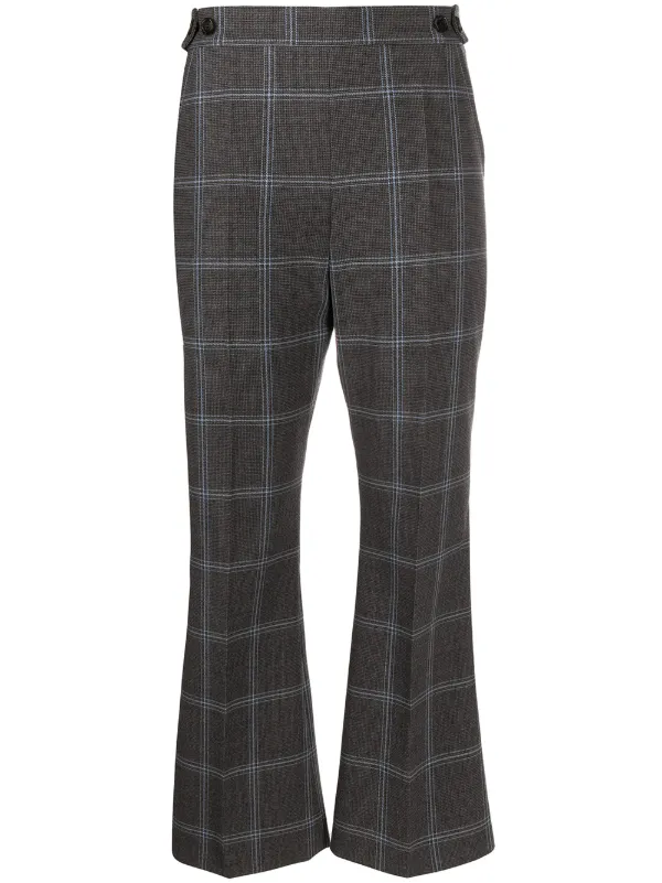flared checkered pants