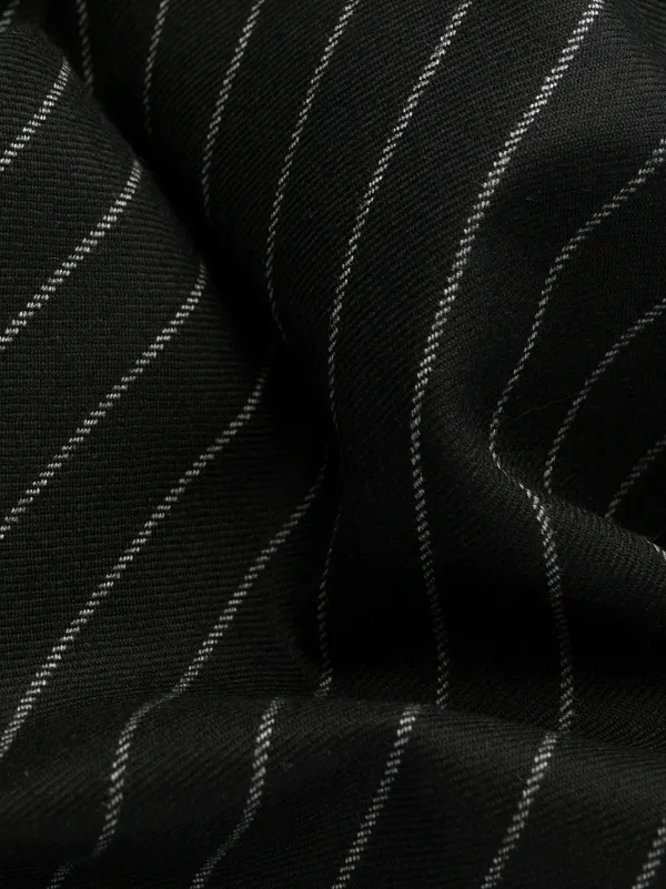 Dolce Gabbana Pinstriped Strapless Midi Dress Black FARFETCH