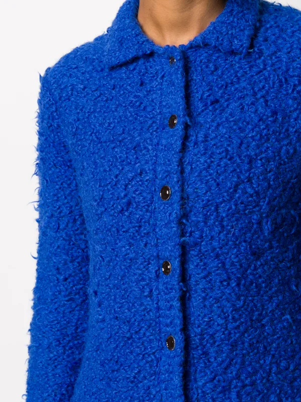 Marni Textured Fitted Cardigan Farfetch Marni Textured Fitted Cardigan Farfetch
