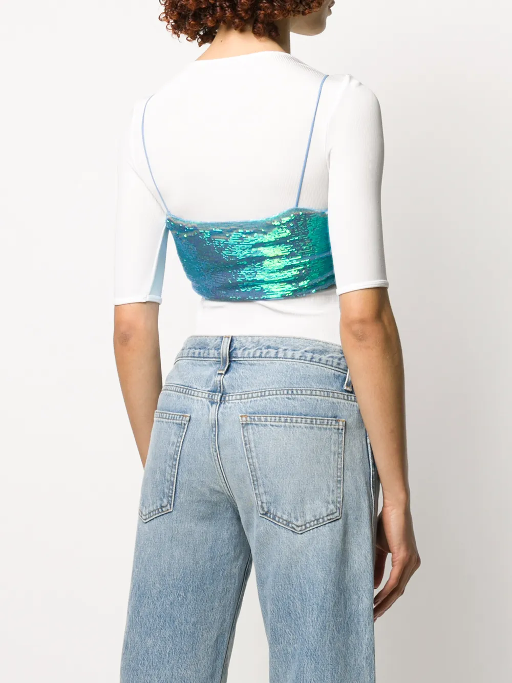 off white sequin top