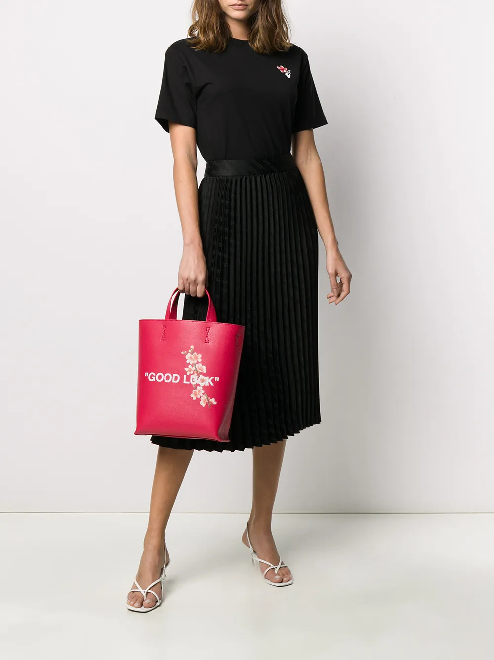 Off-White Draagtas met Lunar Nieuwjaar print - Rood