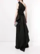 Image 2 of Gucci one-shouldered floral detail evening dress