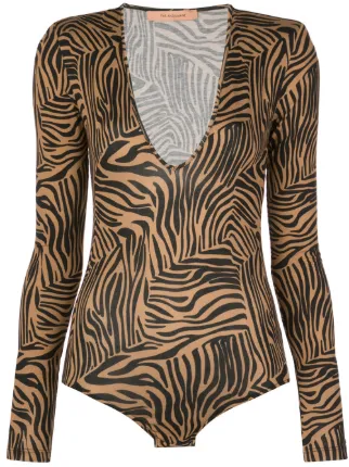 Tiger print bodysuit Sale