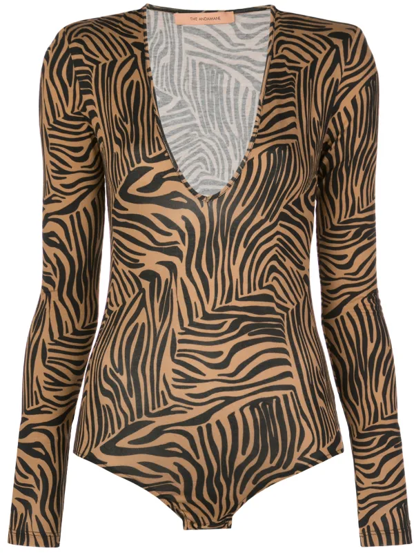 tiger print bodysuit