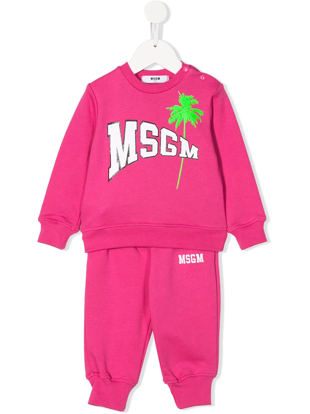 Msgm Kids спортивный костюм с логотипом Msgm Kids спортивный костюм с логотипом