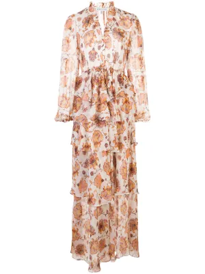 shona joy tiered maxi dress