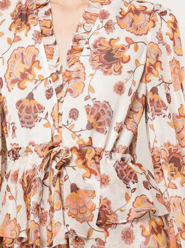 shona joy tiered maxi dress