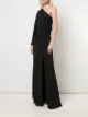 Tadashi Shoji vestido con pliegues con hombro descubierto