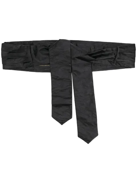 Philosophy Di Lorenzo Serafini pleated satin tie waist belt