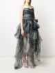 Ermanno Scervino strapless ruffled long dress