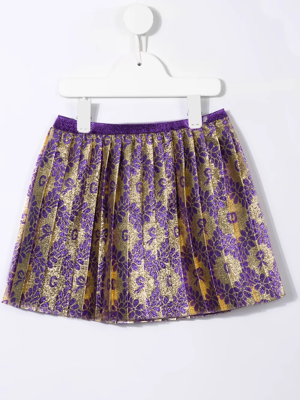 Image 2 of Gucci Kids monogram pleated skirt