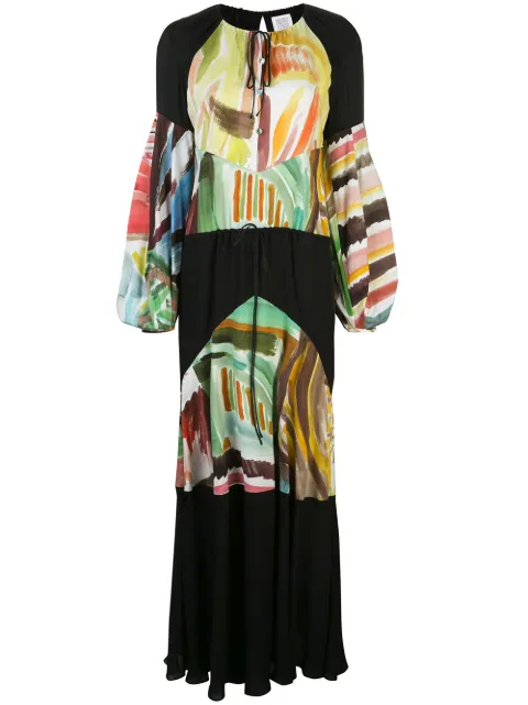 Rosie Assoulin Sutter watercolour abstract-print maxi dress