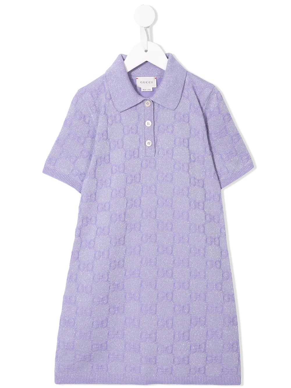 purple gucci dress