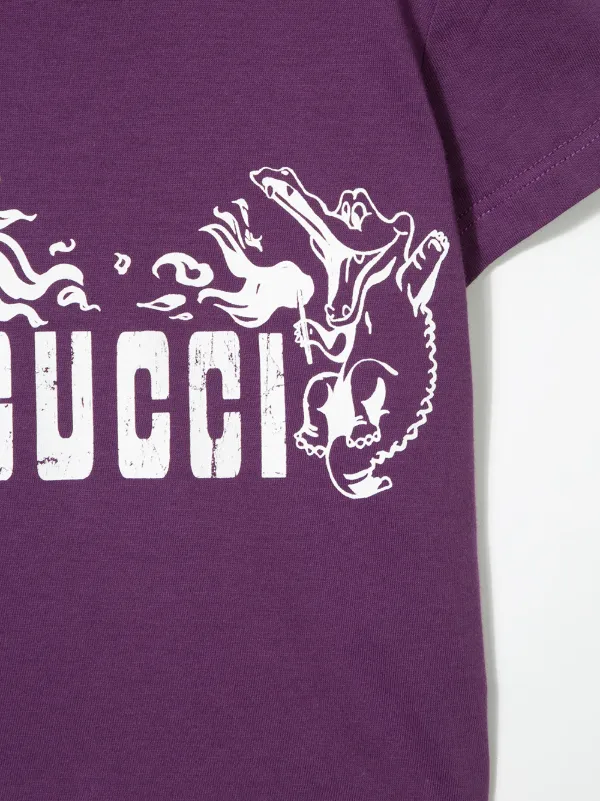 purple gucci shirt