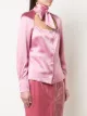 Fleur Du Mal tie neck decollete blouse