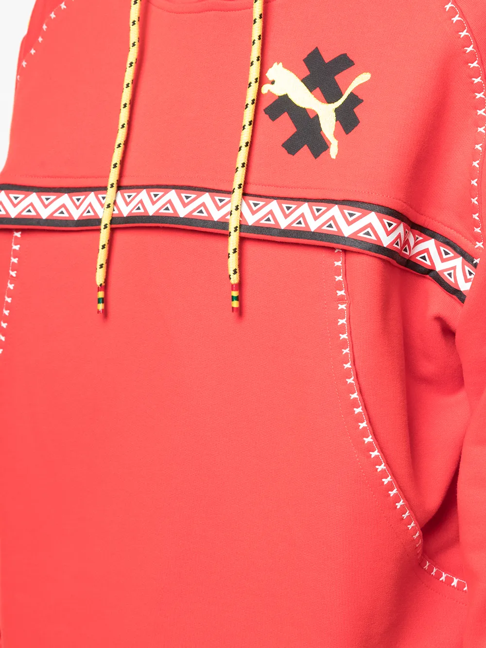 PUMA Hoodie met print Rood
