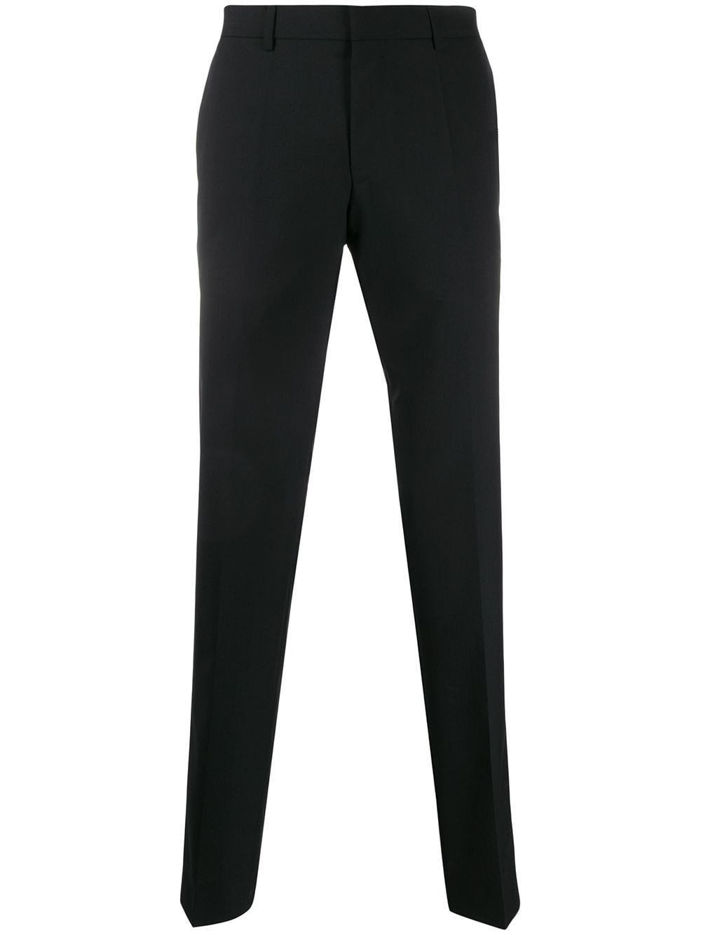 Hugo Boss Tailored Straight-leg Trousers In Black