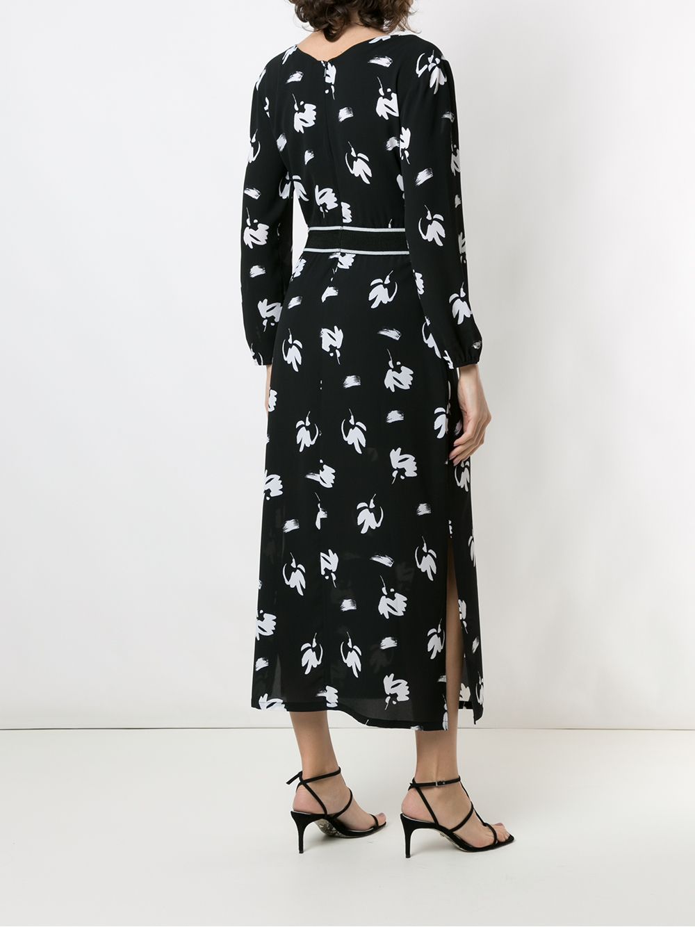 фото Armani exchange платье макси с цветочным принтом