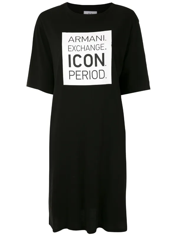 armani exchange t shirt dress