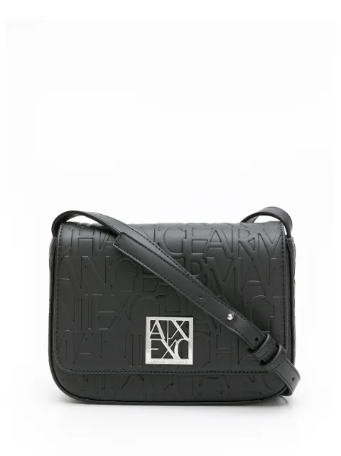 Armani Exchange embossed-logo shoulder bag