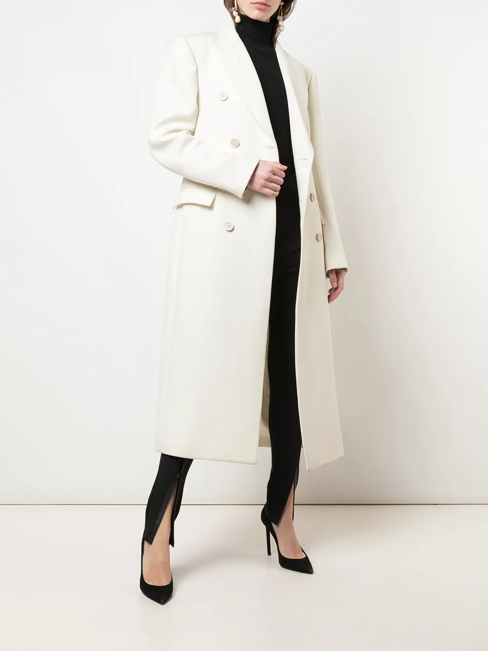 Image 2 of WARDROBE.NYC x The Woolmark Company Release 05 double-breasted coat