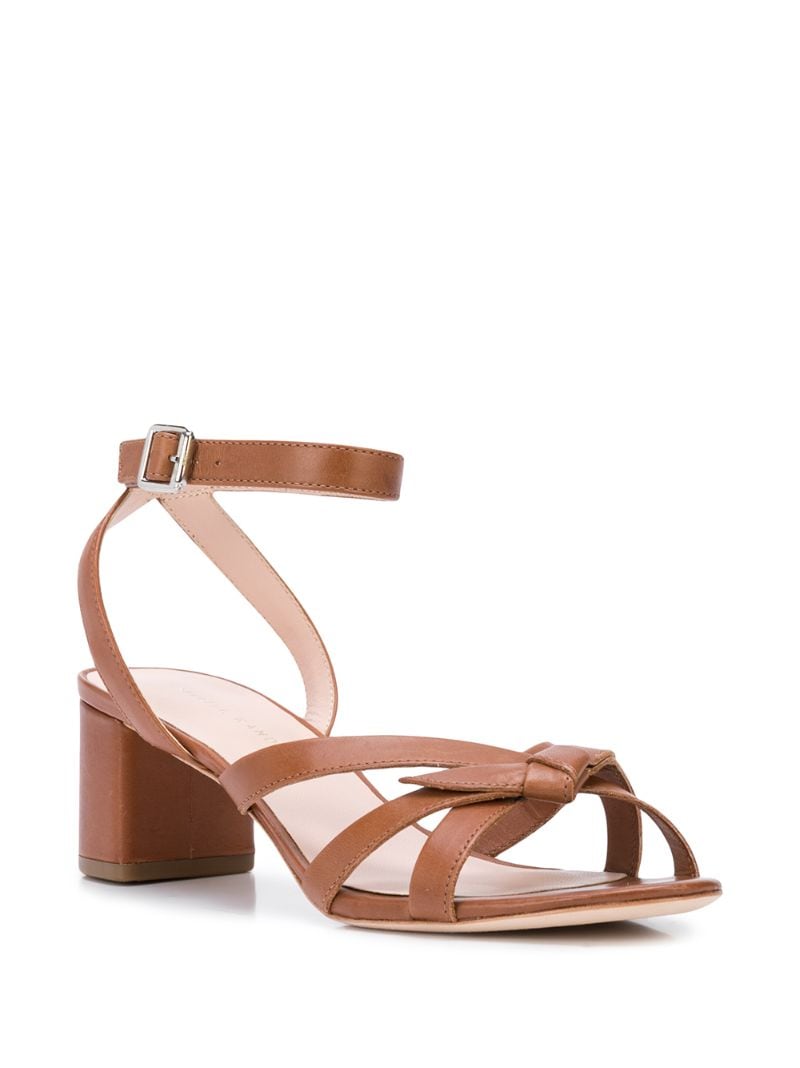 Shop Loeffler Randall Annya Bow Detail Sandals In Brown