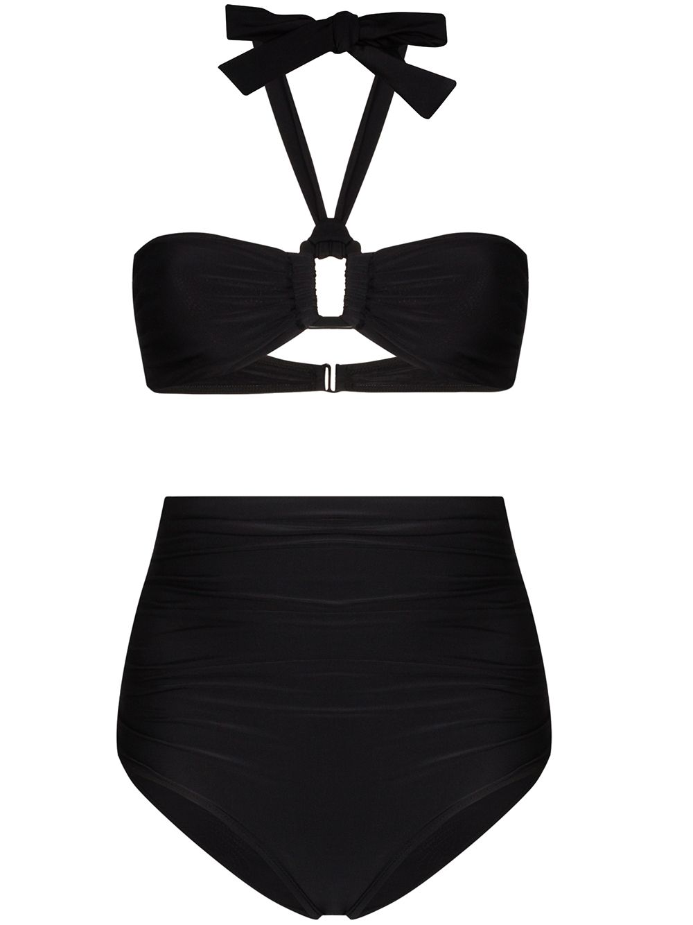 ADRIANA DEGREAS HALTERNECK HIGH-WAISTED BIKINI