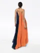 Roland Mouret Tusi two-tone pleated gown