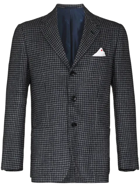 Kiton check pattern blazer